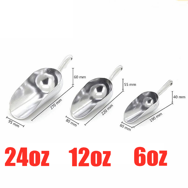 6oz/12oz/24oz Aluminum Ice Sco - Commercial Kitchen And Bar review and price